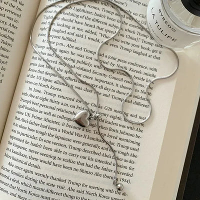 Love On Tie Adjustable Long Snake Chain Necklace