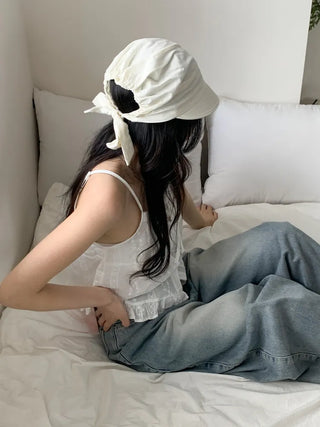 Peaked Fleece Scarf Bandana Cap
