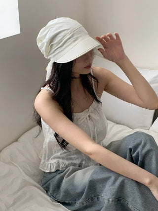 Peaked Fleece Scarf Bandana Cap
