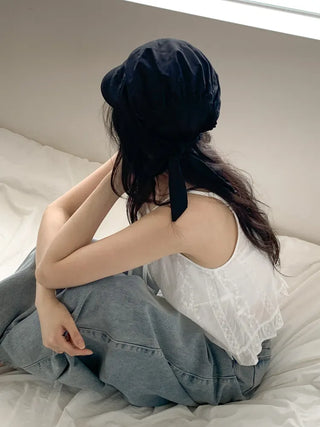 Peaked Fleece Scarf Bandana Cap