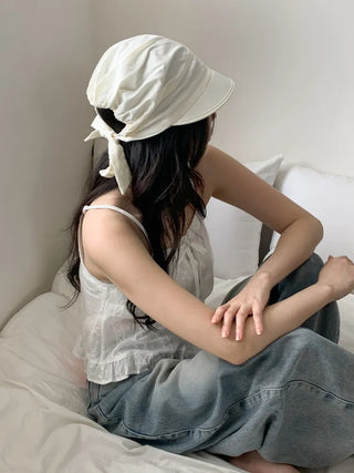 Peaked Fleece Scarf Bandana Cap