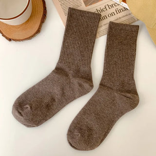 Sturdy Leggings Socks Plain Ribbed Ankle Socks Long Socks