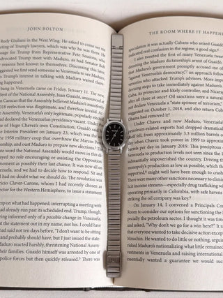 Metal Oval Silver Wristwatch