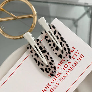 Tri-Leopard Pattern Pin Curl Hair Clip