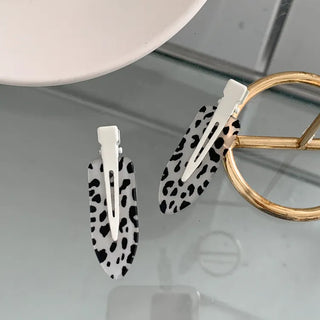 Tri-Leopard Pattern Pin Curl Hair Clip