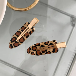 Tri-Leopard Pattern Pin Curl Hair Clip