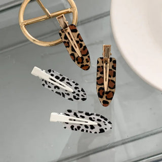 Tri-Leopard Pattern Pin Curl Hair Clip
