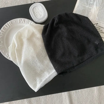 Close Knit See-through Mesh Beanie Hat