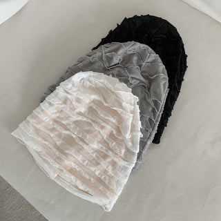 Light Frill Tiered Beanie Hat