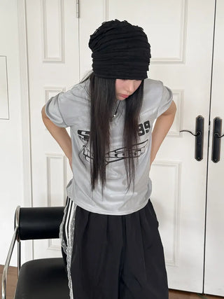 Light Frill Tiered Beanie Hat