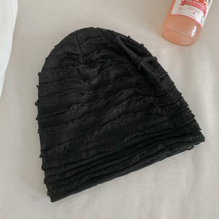 Light Frill Tiered Beanie Hat