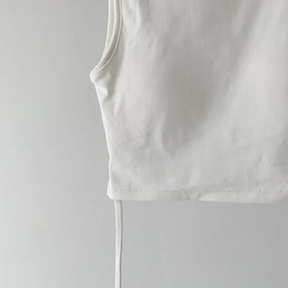 Drop String Bralette Crop Cap Sleeveless