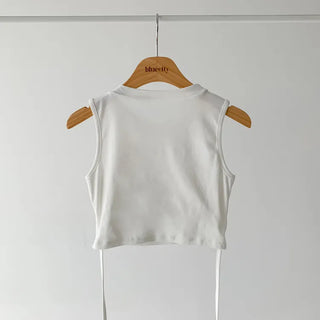 Drop String Bralette Crop Cap Sleeveless