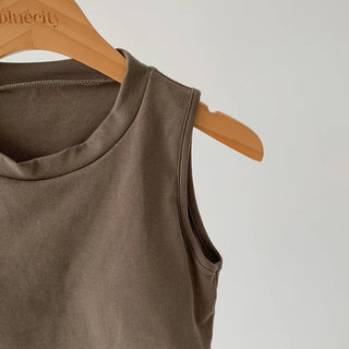 Drop String Bralette Crop Cap Sleeveless
