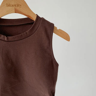 Drop String Bralette Crop Cap Sleeveless