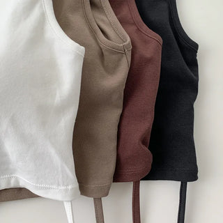 Drop String Bralette Crop Cap Sleeveless