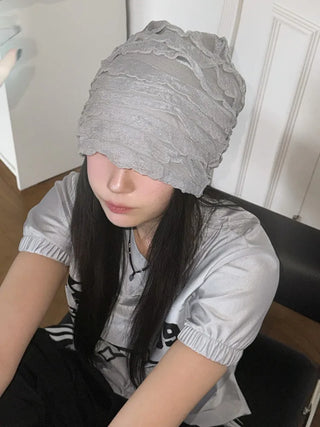 Net See-through Mesh Flower Lace Beanie Collection