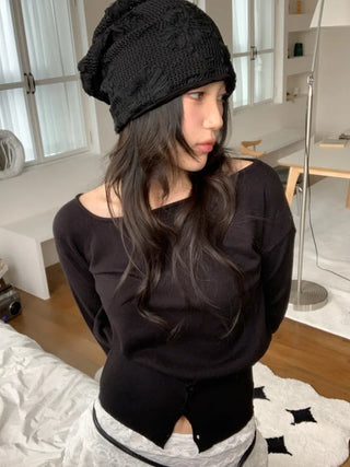 Net See-through Mesh Flower Lace Beanie Collection