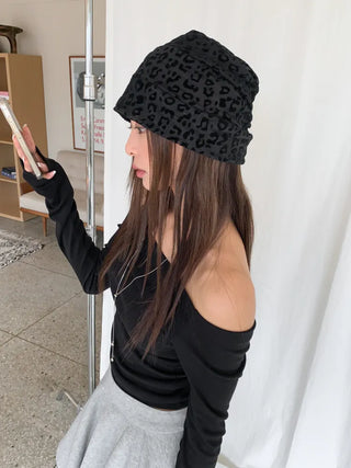 Net See-through Mesh Flower Lace Beanie Collection