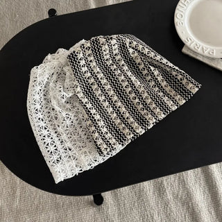 Net See-through Mesh Flower Lace Beanie Collection