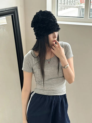 Net See-through Mesh Flower Lace Beanie Collection