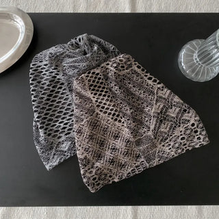 Net See-through Mesh Flower Lace Beanie Collection