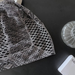 Net See-through Mesh Flower Lace Beanie Collection