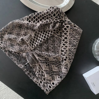 Net See-through Mesh Flower Lace Beanie Collection