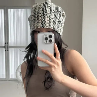 Net See-through Mesh Flower Lace Beanie Collection