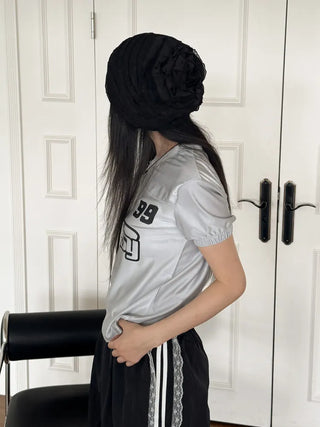 Net See-through Mesh Flower Lace Beanie Collection