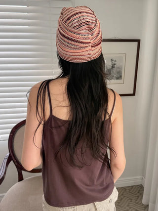 Net See-through Mesh Flower Lace Beanie Collection