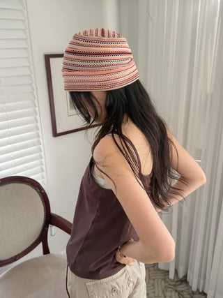 Net See-through Mesh Flower Lace Beanie Collection
