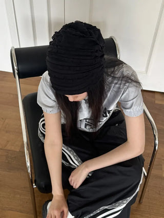 Net See-through Mesh Flower Lace Beanie Collection