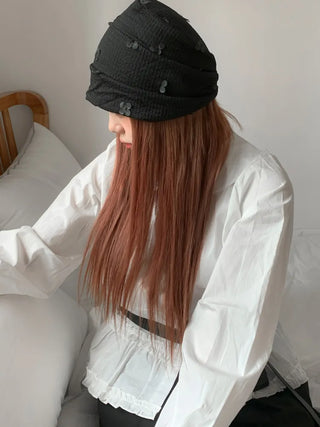 Net See-through Mesh Flower Lace Beanie Collection