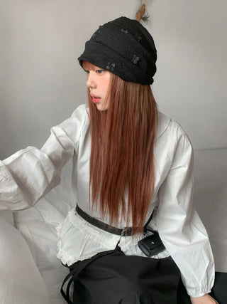 Net See-through Mesh Flower Lace Beanie Collection