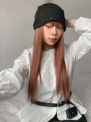 Net See-through Mesh Flower Lace Beanie Collection
