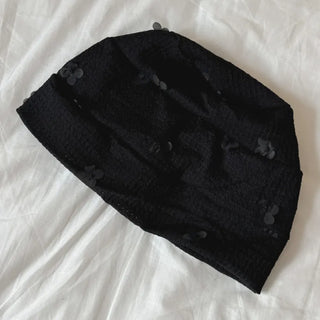 Net See-through Mesh Flower Lace Beanie Collection