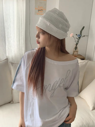 Net See-through Mesh Flower Lace Beanie Collection
