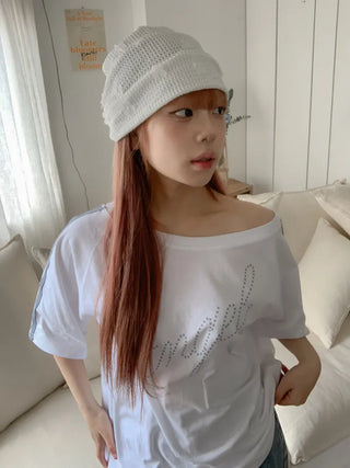 Net See-through Mesh Flower Lace Beanie Collection