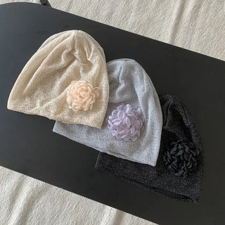 Net See-through Mesh Flower Lace Beanie Collection
