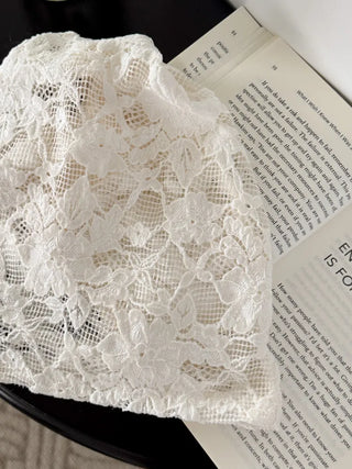 Net See-through Mesh Flower Lace Beanie Collection