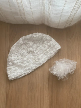 Net See-through Mesh Flower Lace Beanie Collection