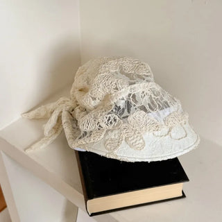 Net See-through Mesh Flower Lace Beanie Collection