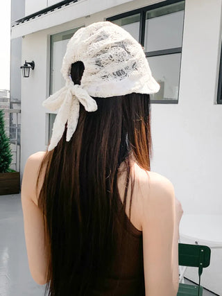 Net See-through Mesh Flower Lace Beanie Collection