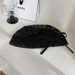 Net See-through Mesh Flower Lace Beanie Collection
