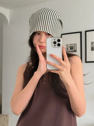 Net See-through Mesh Flower Lace Beanie Collection