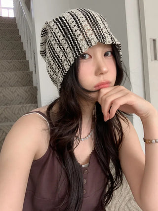 Net See-through Mesh Flower Lace Beanie Collection