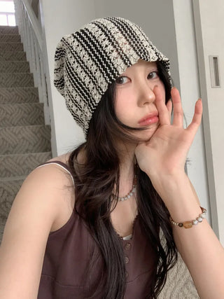 Net See-through Mesh Flower Lace Beanie Collection