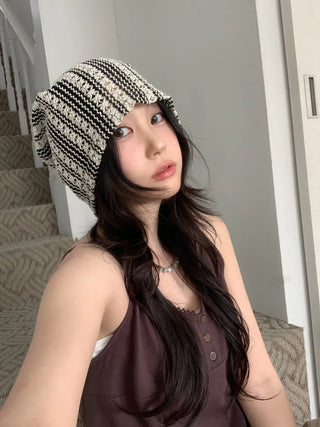 Net See-through Mesh Flower Lace Beanie Collection