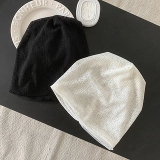 Net See-through Mesh Flower Lace Beanie Collection